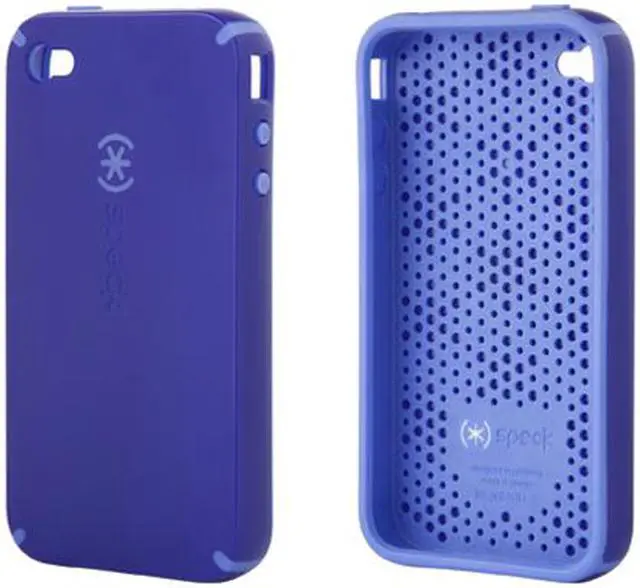 Main image of Speck Products IndiWhoa Blue CandyShell For iPhone 4 (IPH4-CNDY-A17A16-A)