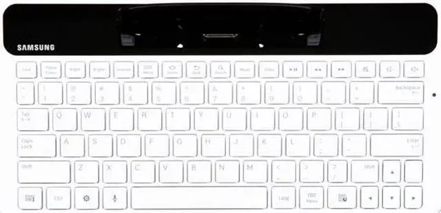 Alt view image 3 of 6 - Samsung ECR-K10AWEGSTA Keyboard Dock For Galaxy Tab White