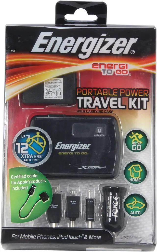 Alt view image 8 of 8 - Energizer Black Universal Rechargeable Power Pack (XP2000K)