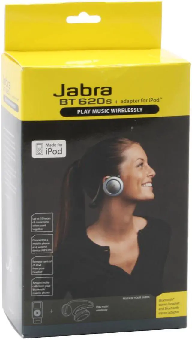 Alt view image 6 of 6 - Jabra BT620s + A125s Bluetooth Stereo Headset Bundled with iPod Bluetooth Adapater