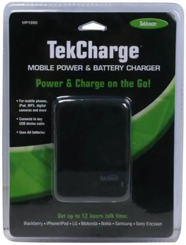 Alt view image 9 of 9 - Tekkeon TekCharge Mobile Power & Battery Charger Black (MP1550)
