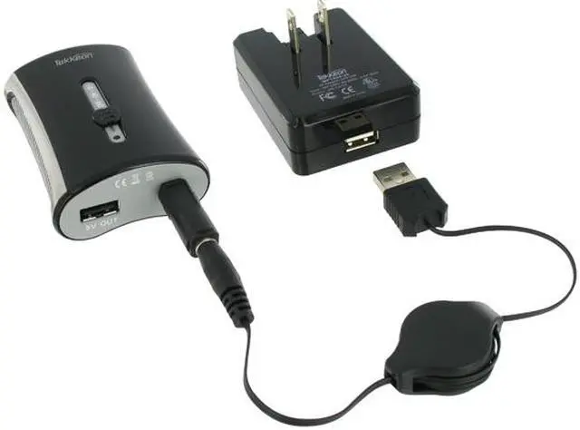 Alt view image 3 of 5 - Tekkeon Black Rechargeable Mobile Power MP1800