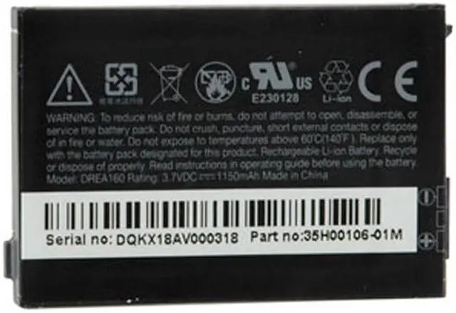 Main image of HTC Li-Ion 1150mA Standard Battery For G1 33419BLB - OEM