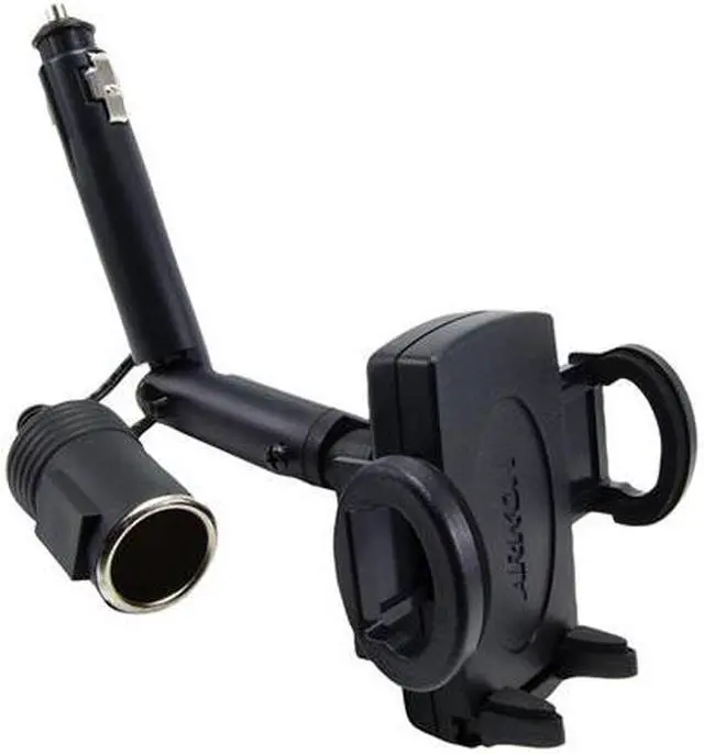 Alt view image 2 of 2 - ARKON Black Universal Lighter Socket with Power Outlet Mount Kit SM321