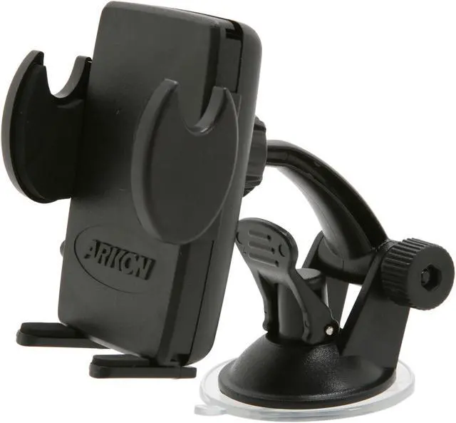 Main image of ARKON Mega Grip Black iPhone and Android Windshield Dashboard or Air Vent Car Mount Dock SM410