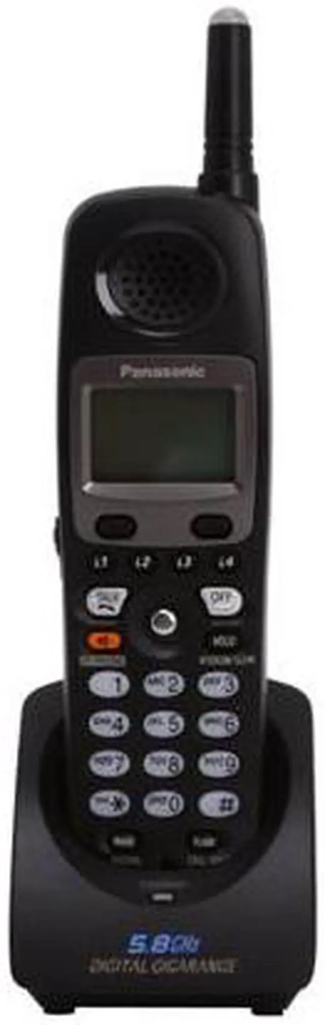 Alt view image 2 of 11 - Panasonic KX-TGA450B 5.8 GHz FHSS Cordless Expansion Handset