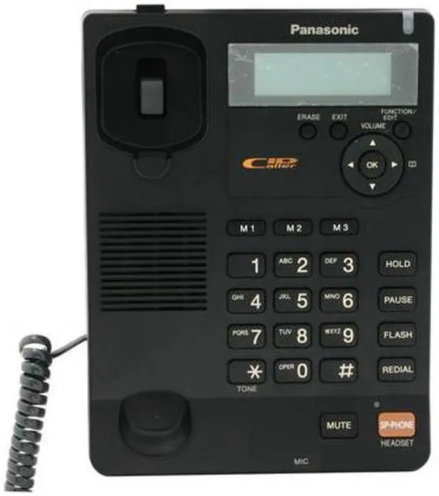 Alt view image 3 of 7 - Panasonic KX-TS600B 1-line Operation Corded Phone