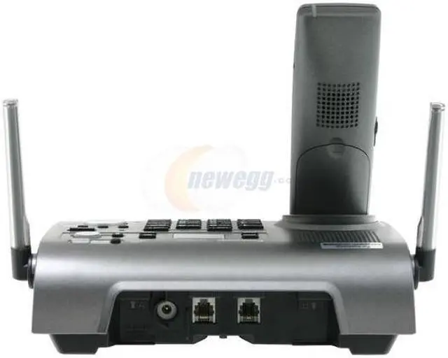 Alt view image 4 of 11 - Panasonic KX-TG6702B 5.8 GHz Digital FHSS 2X Handsets Cordless Phone Integrated Answering Machine