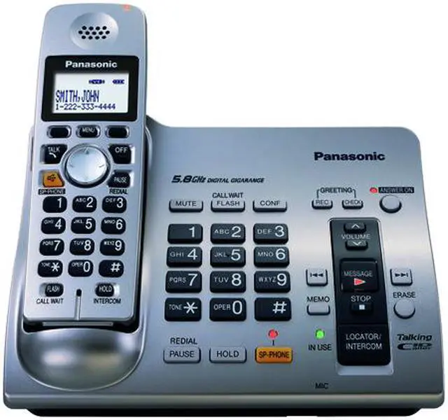 Alt view image 2 of 2 - Panasonic KX-TG6071M 5.8 GHz FHSS 1X Handsets Cordless Phone Integrated Answering Machine
