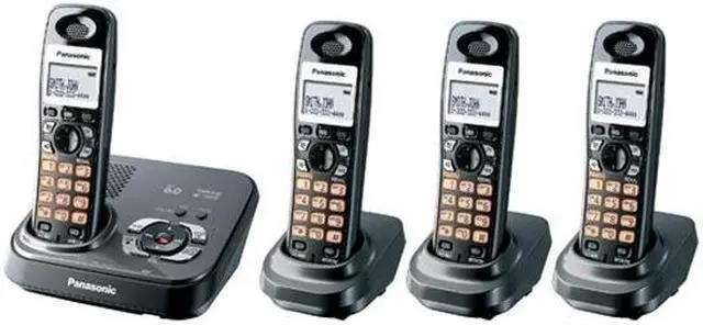 Main image of Panasonic KX-TG9334T 1.9 GHz Digital DECT 6.0 4X Handsets Cordless Phone Integrated Answering Machine