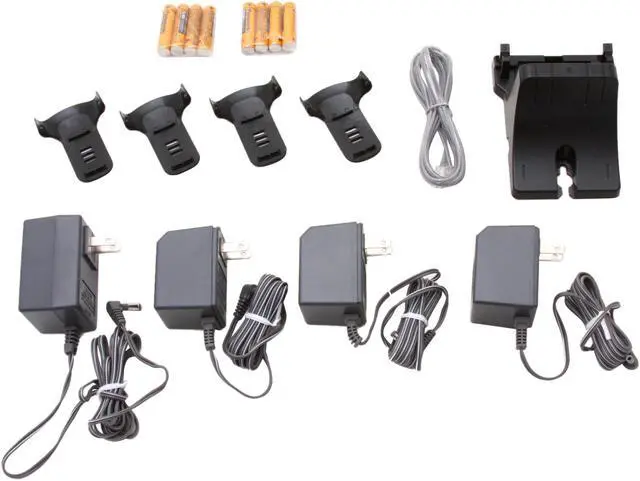 Alt view image 14 of 16 - Panasonic KX-TG9334T 1.9 GHz Digital DECT 6.0 4X Handsets Cordless Phone Integrated Answering Machine