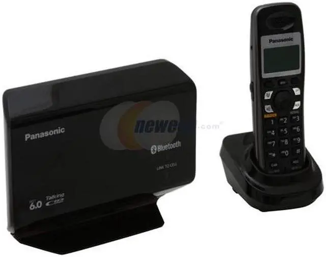 Alt view image 3 of 17 - Panasonic KX-TH1211B 1.9 GHz DECT 6.0 1X Handsets Link-to-Cell Expandable Bluetooth-Enabled Phone System