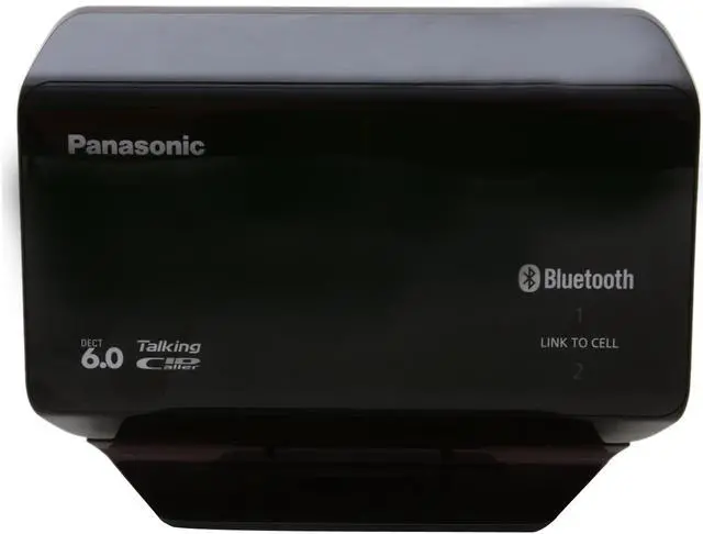 Alt view image 9 of 17 - Panasonic KX-TH1211B 1.9 GHz DECT 6.0 1X Handsets Link-to-Cell Expandable Bluetooth-Enabled Phone System