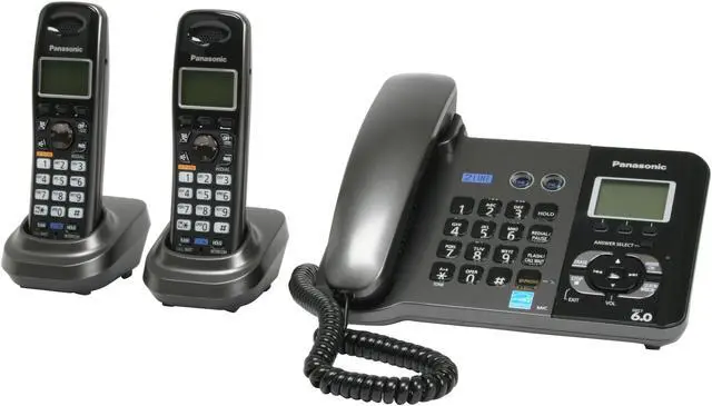 Panasonic KX-TG9392T 1.9 GHz Digital DECT 6.0 2X Handsets Cordless