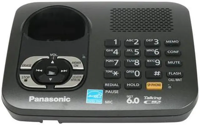 Alt view image 6 of 13 - Panasonic KX-TG6445T 1.9 GHz Digital DECT 6.0 5X Handsets Cordless Phone Integrated Answering Machine
