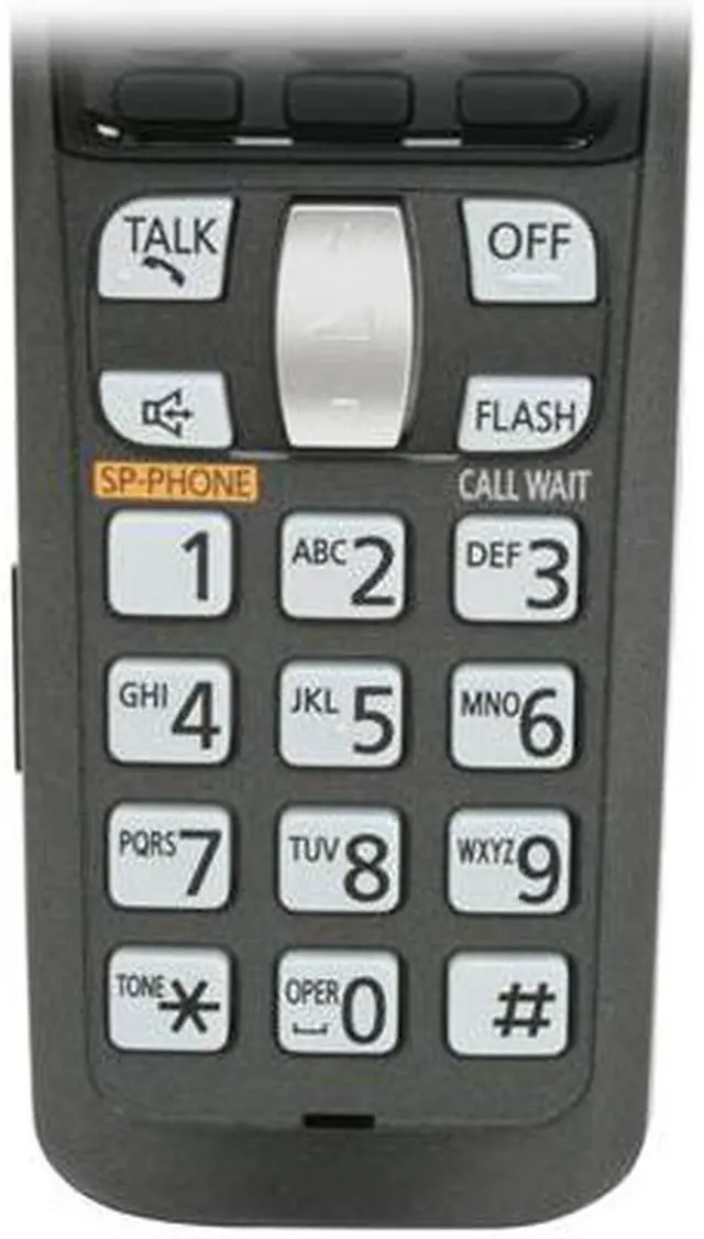 Alt view image 12 of 13 - Panasonic KX-TG6445T 1.9 GHz Digital DECT 6.0 5X Handsets Cordless Phone Integrated Answering Machine