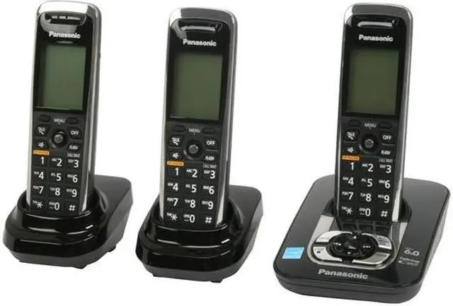 Main image of Panasonic KX-TG7433B 1.9 GHz Digital DECT 6.0 3X Handsets Cordless Phone Integrated Answering Machine