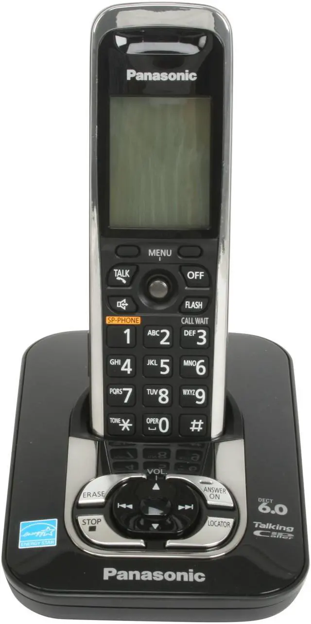 Alt view image 2 of 13 - Panasonic KX-TG7433B 1.9 GHz Digital DECT 6.0 3X Handsets Cordless Phone Integrated Answering Machine