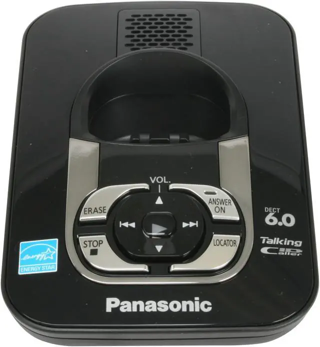 Alt view image 6 of 13 - Panasonic KX-TG7433B 1.9 GHz Digital DECT 6.0 3X Handsets Cordless Phone Integrated Answering Machine