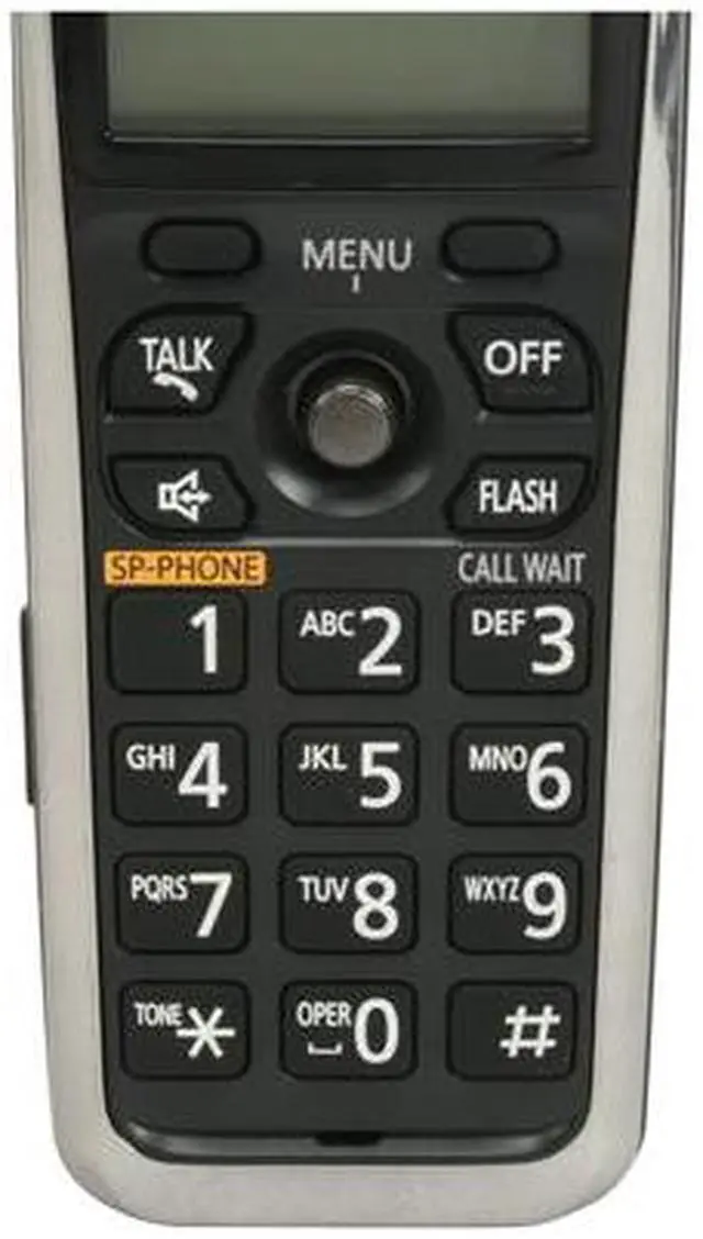 Alt view image 12 of 13 - Panasonic KX-TG7433B 1.9 GHz Digital DECT 6.0 3X Handsets Cordless Phone Integrated Answering Machine