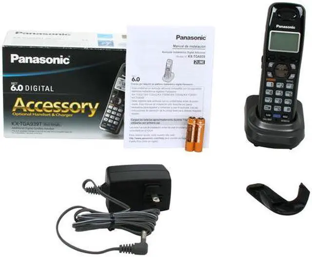 Alt view image 6 of 5 - Panasonic KX-TGA939T 1.9 GHz DECT 6.0 Additional Digital Cordless Handset for the KX-TG939 Series
