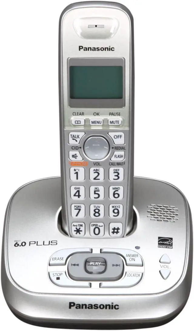 Alt view image 2 of 7 - Panasonic KX-TG4024N 1.9 GHz Digital DECT 6.0 4X Handsets Cordless Phone Integrated Answering Machine