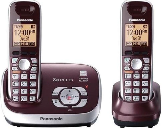 Main image of Panasonic KX-TG6572R 1.9 GHz Digital 2X Handsets Cordless Phones