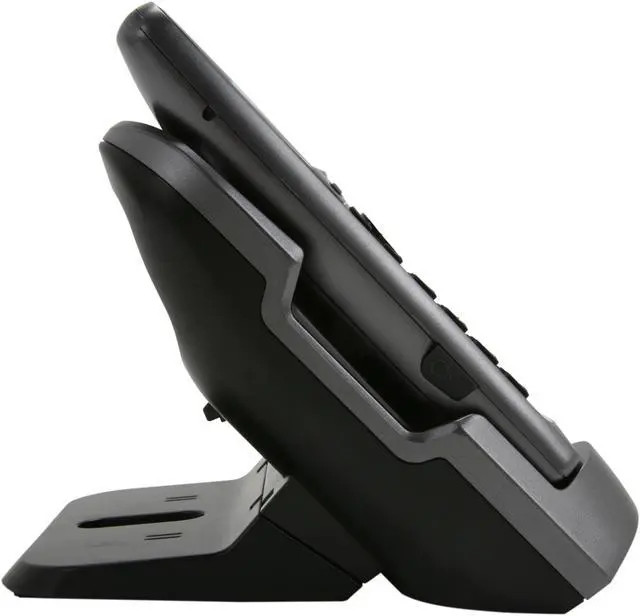 Alt view image 3 of 11 - Panasonic KX-TG7645M 1.9 GHz Digital DECT 6.0 Link to Cell via Bluetooth Cordless Phone with Integrated Answering Machine and 5 Handsets