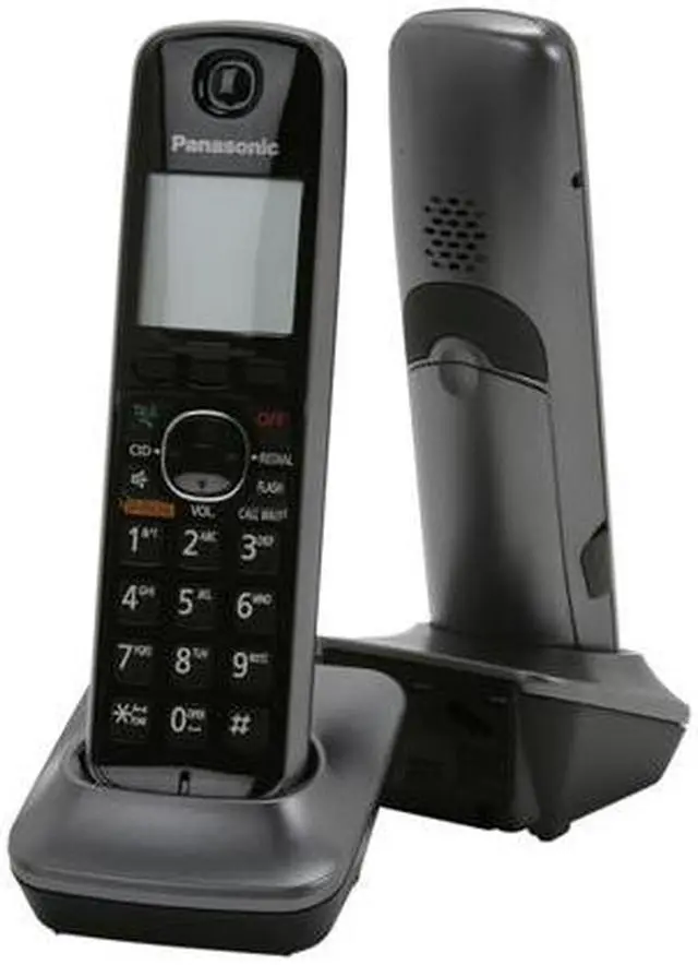 Alt view image 6 of 11 - Panasonic KX-TG7645M 1.9 GHz Digital DECT 6.0 Link to Cell via Bluetooth Cordless Phone with Integrated Answering Machine and 5 Handsets