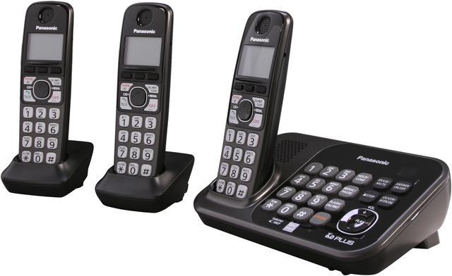 Panasonic KX-TG4743B 1.9 GHz Digital DECT 6.0 3X Handsets Cordless Phones 
