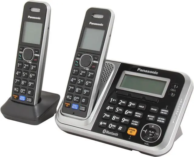 Main image of Panasonic KX-TG7872S 1.9 GHz DECT 6.0 2X Handsets Bluetooth Cellular Convergence Solution Integrated Answering Machine