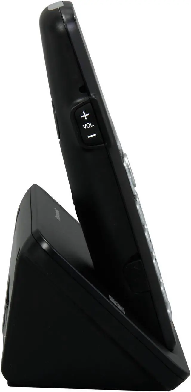 Alt view image 3 of 9 - Panasonic KX-TGE210B Expandable Cordless Phone with Large Keypad, 1 Handset Black