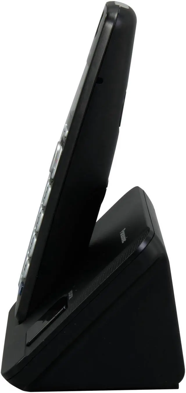 Alt view image 5 of 9 - Panasonic KX-TGE210B Expandable Cordless Phone with Large Keypad, 1 Handset Black