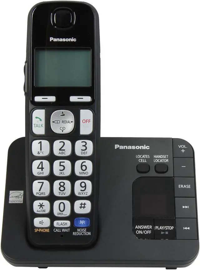 Alt view image 2 of 12 - Panasonic KX-TGE234B 1.9 GHz DECT 6.0 4X Handsets Expandable Digital Cordless Answering System with 4 Handsets Integrated Answering Machine