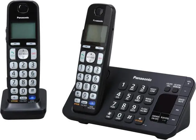 Panasonic KX-TGE242B 1.9 GHz DECT 6.0 2X Handsets Expandable