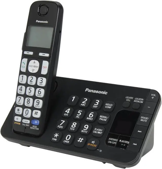 Alt view image 3 of 13 - Panasonic KX-TGE245B 1.9 GHz DECT 6.0 5X Handsets Expandable Digital Cordless Answering System with 5 Handsets Integrated Answering Machine