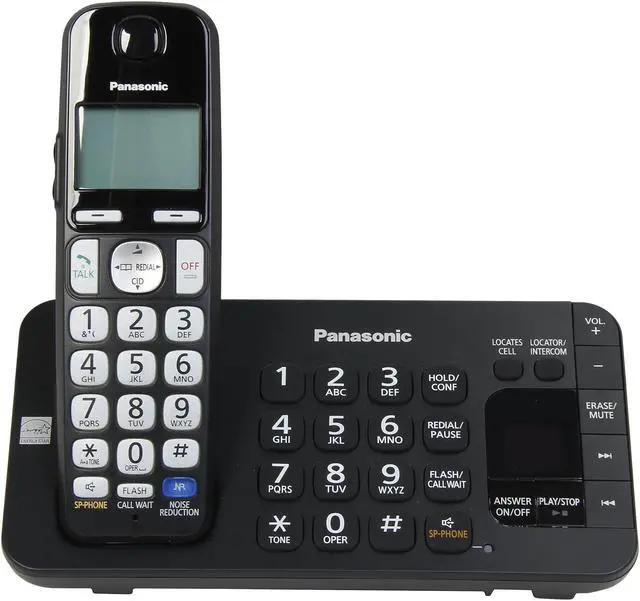 Alt view image 4 of 13 - Panasonic KX-TGE245B 1.9 GHz DECT 6.0 5X Handsets Expandable Digital Cordless Answering System with 5 Handsets Integrated Answering Machine