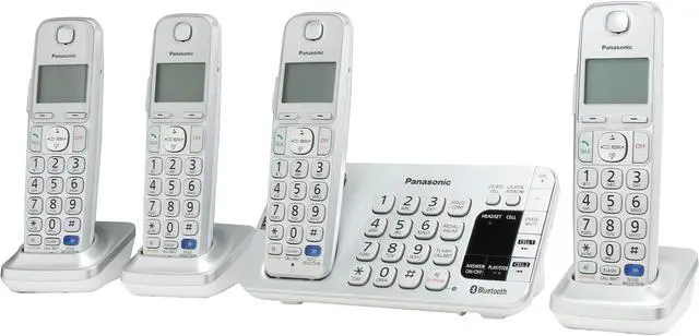 Main image of Link2Cell Bluetooth® Corldess Phone with Large Keypad- 4 Handsets