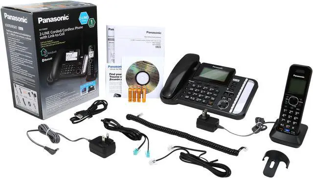 Alt view image 10 of 10 - Panasonic  KX-TG9581  2-line Operation  Corded PhoneIntegrated Answering Machine