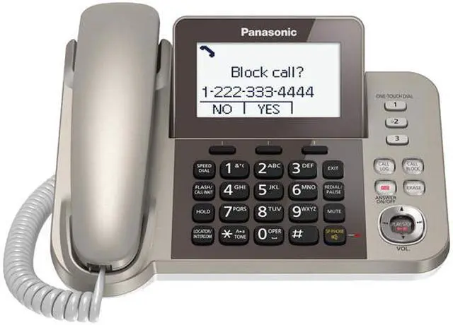 Alt view image 4 of 5 - Panasonic KX-TGF352N Corded/Cordless System with 2 Cordless Handsets