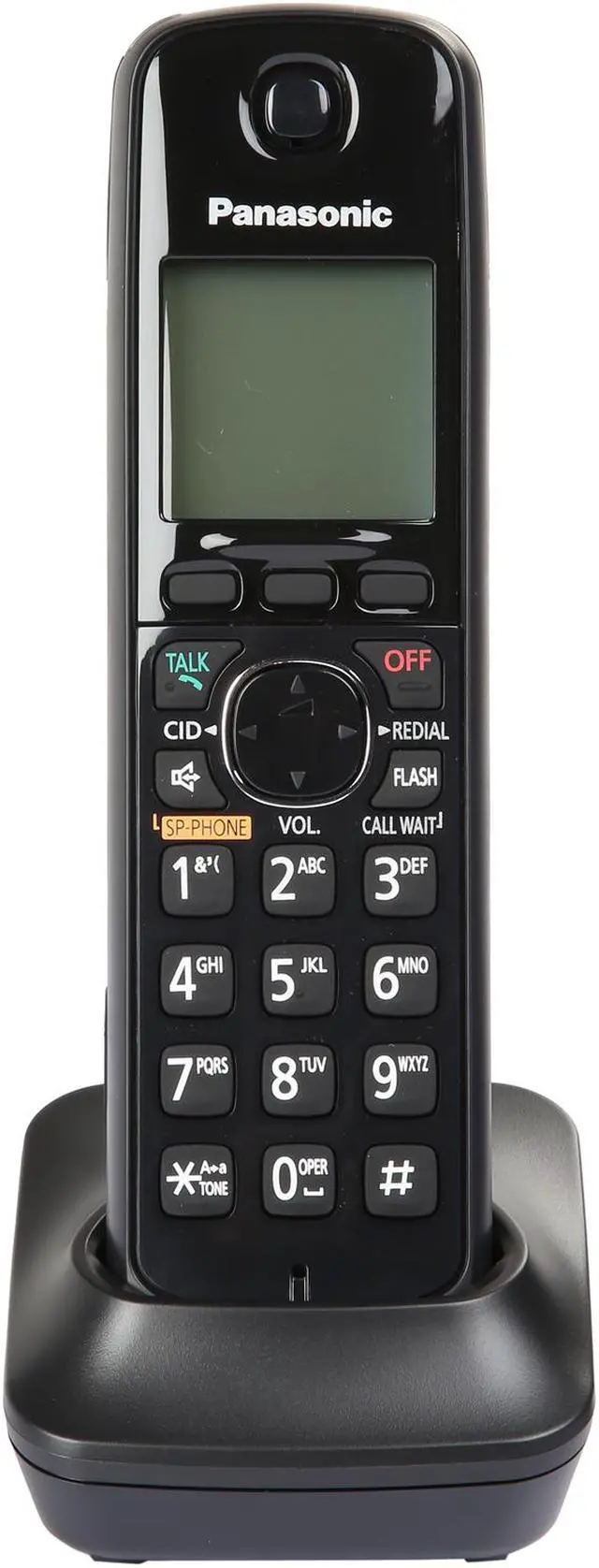 Alt view image 6 of 10 - Panasonic RBKX-TG6671B DECT 6.0 Corded/Cordless Phone with Digital Answering System, Black