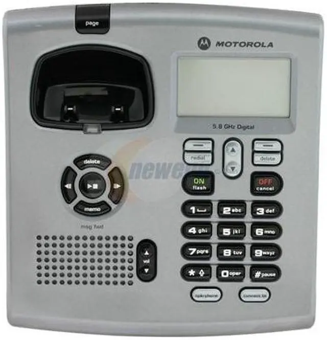 Alt view image 4 of 8 - MOTOROLA SD7581 5.8 GHz Digital FHSS 1X Handsets Cordless Phone Integrated Answering Machine
