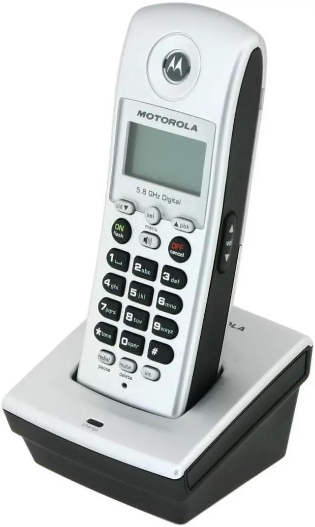 Alt view image 4 of 13 - MOTOROLA MOT-MD7161-3 5.8 GHz FHSS 3X Handsets Cordless Phone Integrated Answering Machine