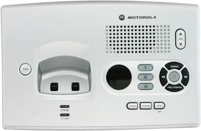 Alt view image 6 of 13 - MOTOROLA MOT-MD7161-3 5.8 GHz FHSS 3X Handsets Cordless Phone Integrated Answering Machine