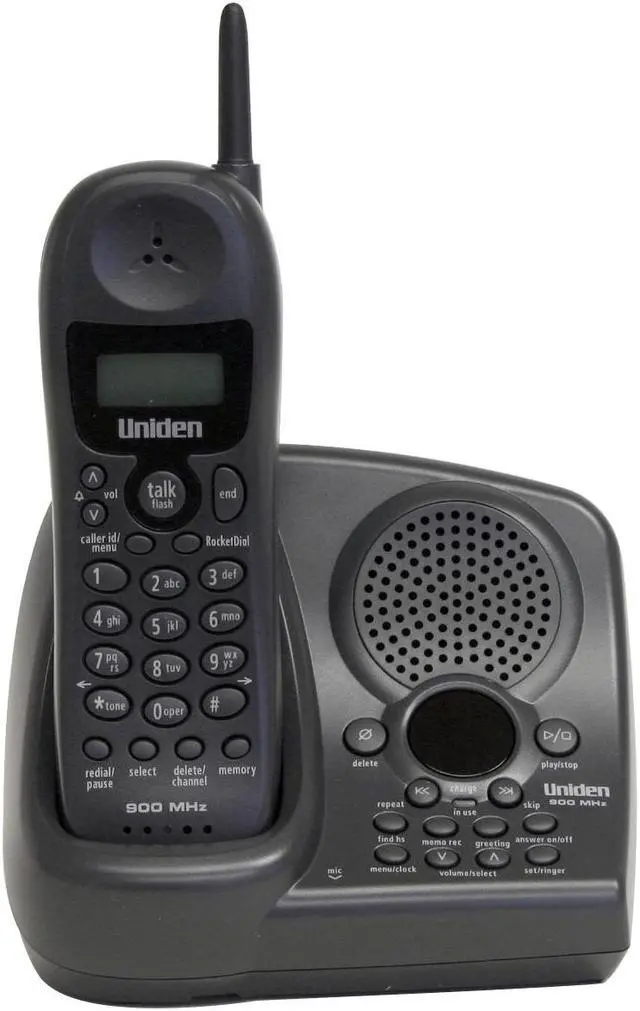 Alt view image 2 of 7 - Uniden EXAI978 900 MHz 1X Handsets Cordless Phone