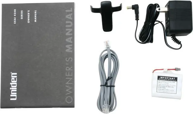 Alt view image 6 of 7 - Uniden EXAI-4248 2.4 GHz 1X Handsets Cordless Phone