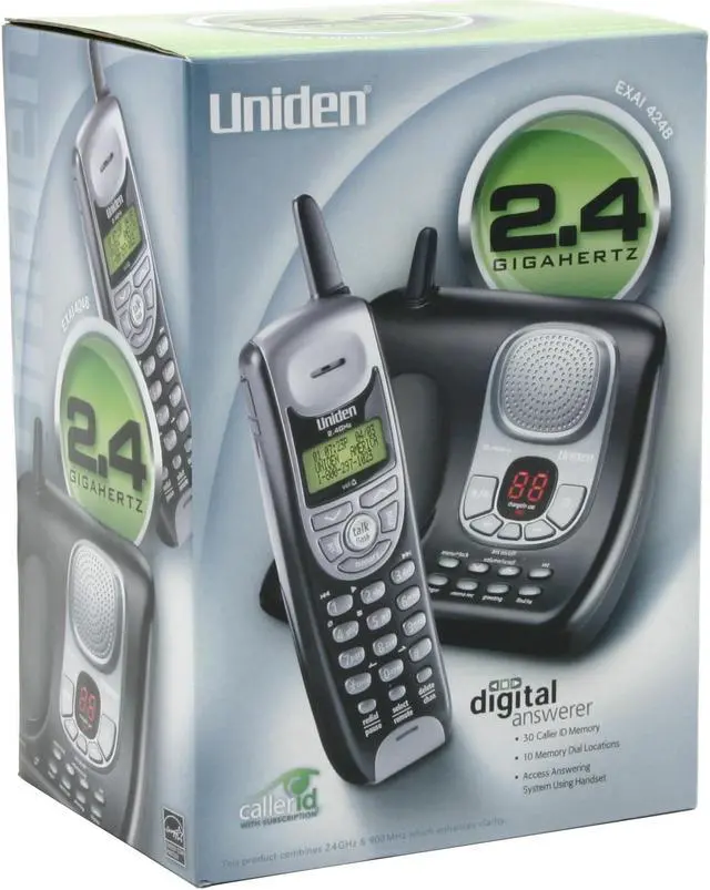 Alt view image 7 of 7 - Uniden EXAI-4248 2.4 GHz 1X Handsets Cordless Phone