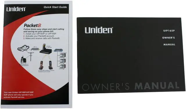 Alt view image 7 of 8 - Uniden UIP165P Packet8 Compatible 5.8GHz Digital VoIP Telephone
