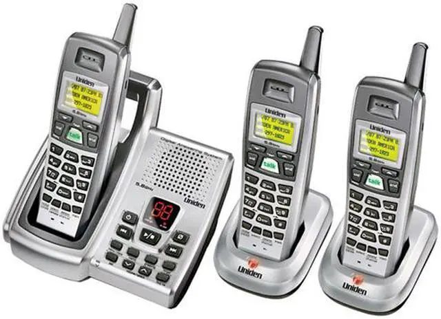 Main image of Uniden DXAI5688-3 5.8 GHz Digital 3X Handsets Cordless Phone Integrated Answering Machine