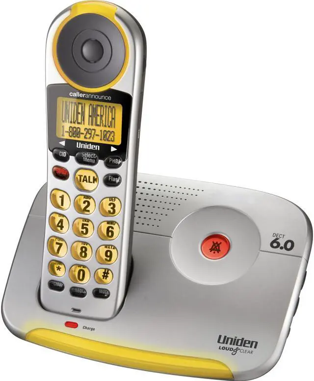 Main image of Uniden EZI2996 1.9 GHz Digital DECT 6.0 1X Handsets Cordless Phone
